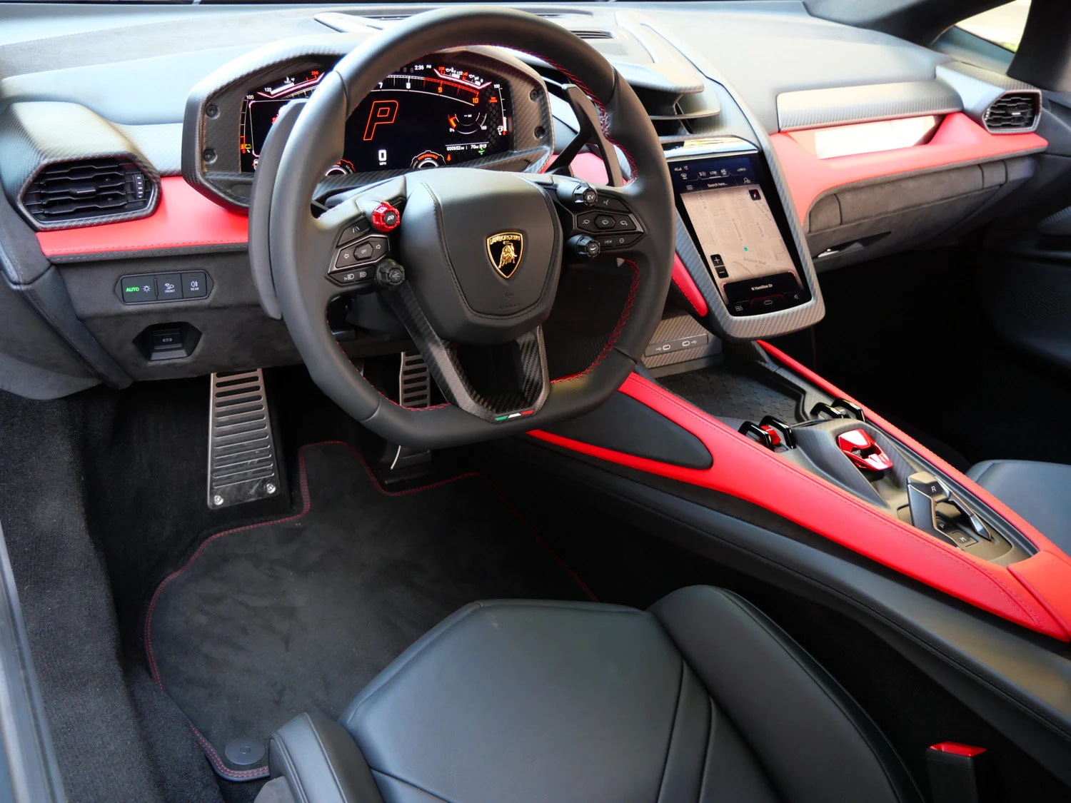 2024 Lamborghini Revuelto interior, Nero Ade