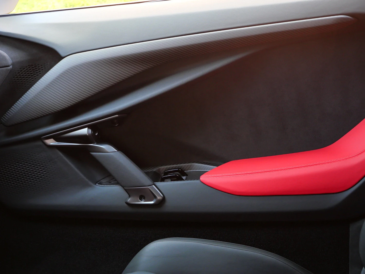 2024 Lamborghini Revuelto interior, door panel, Nero Ade