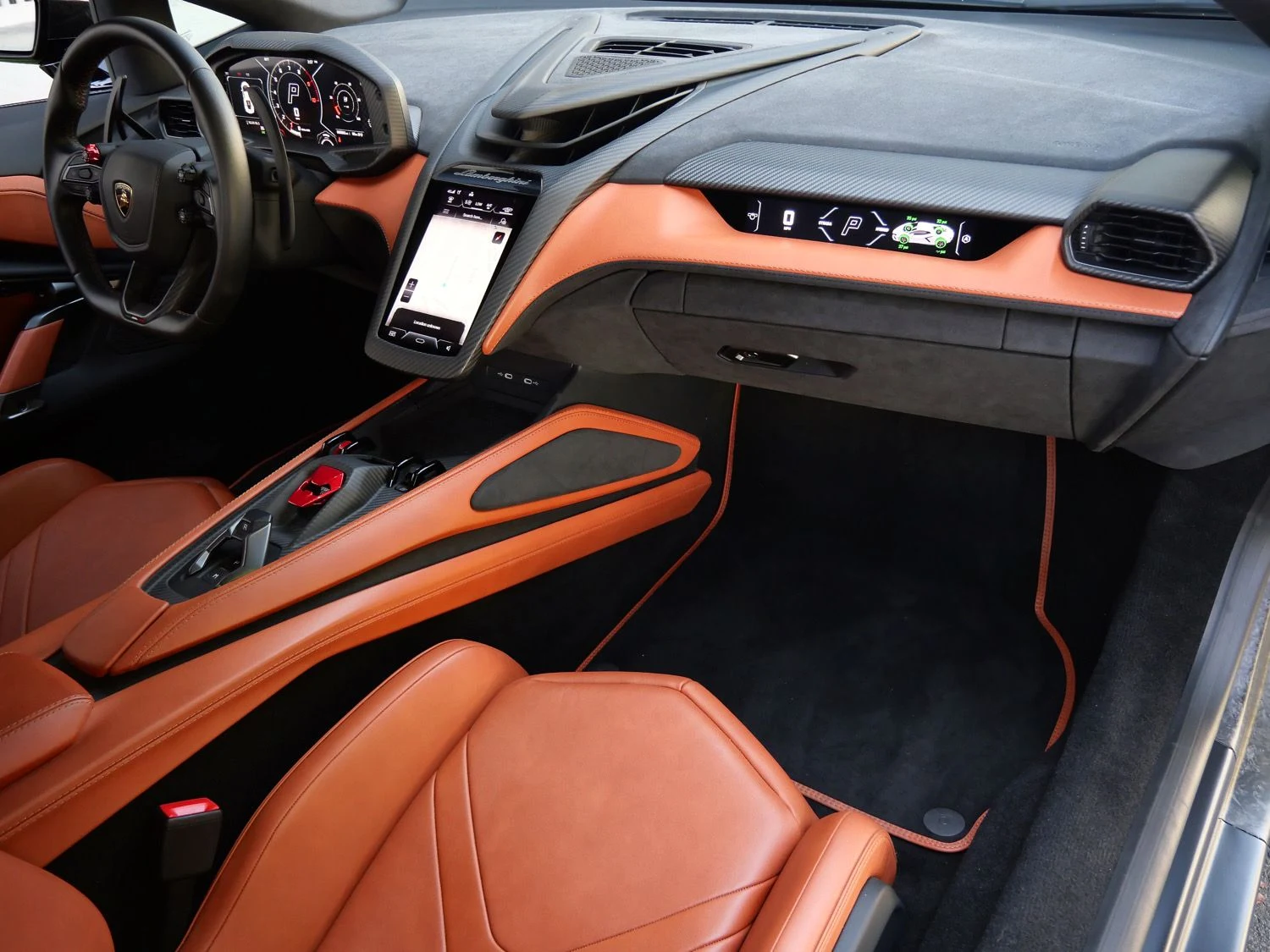 2025 Lamborghini Revuelto interior, Nero Ade