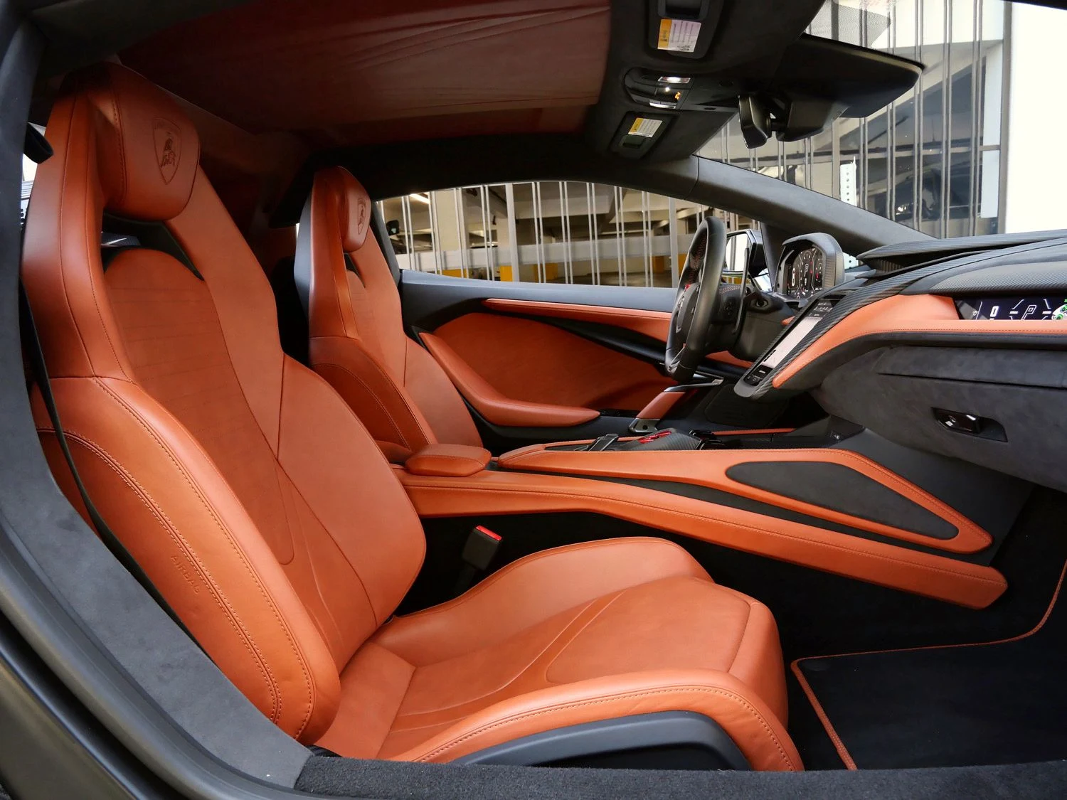 2025 Lamborghini Revuelto interior, seats, Nero Ade