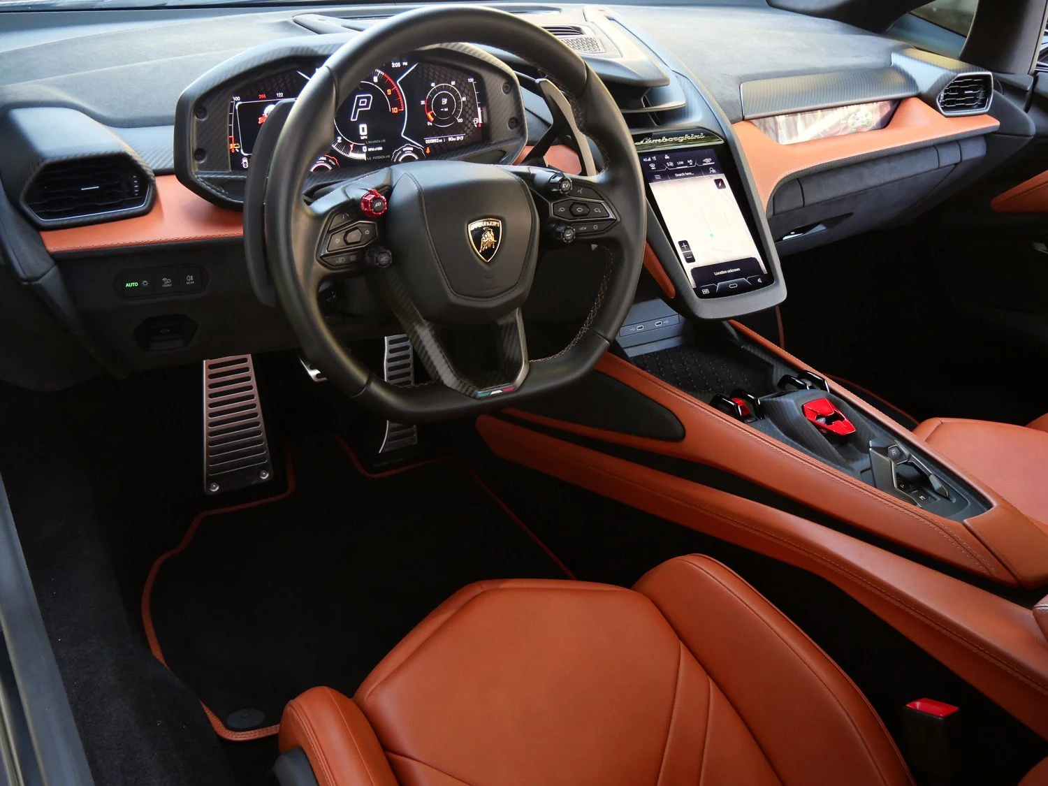 2025 Lamborghini Revuelto interior, Nero Ade