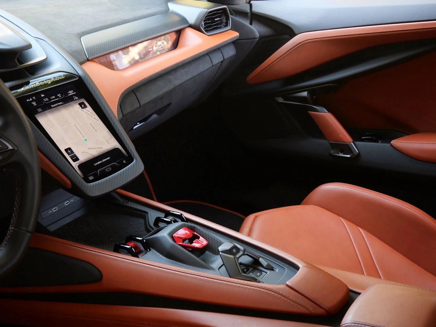 2025 Lamborghini Revuelto interior, Nero Ade