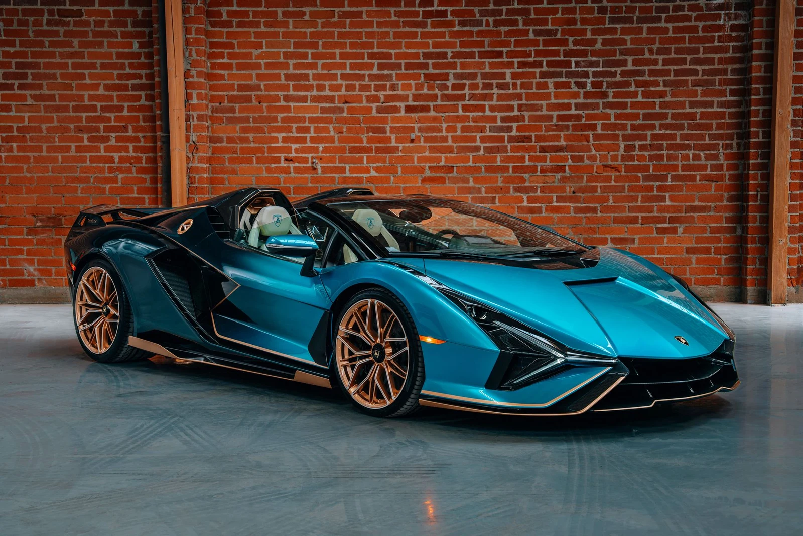 2021 Lamborghini Sián Roadster for sale, exterior, Blue