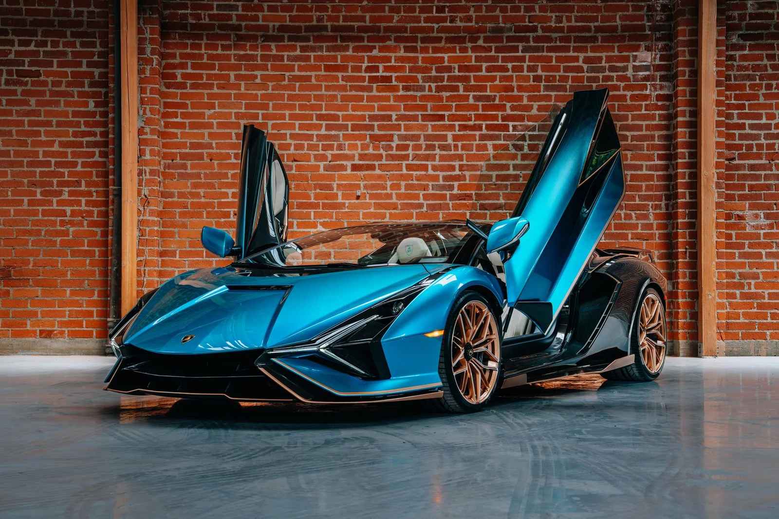 2021 Lamborghini Sián Roadster for sale, exterior, Blue