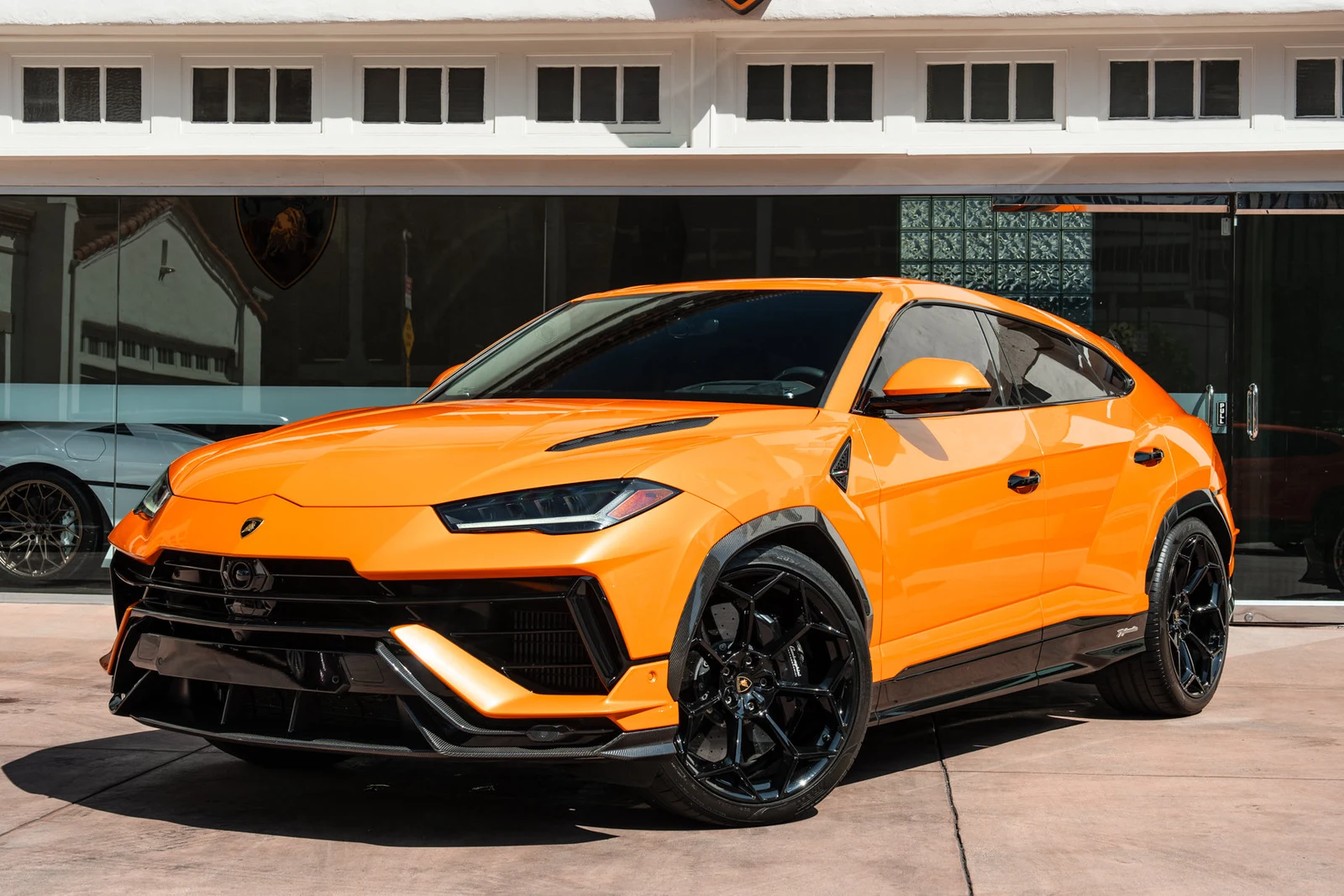 2024 Lamborghini Urus Performante for sale, front three-quarter view, Orange