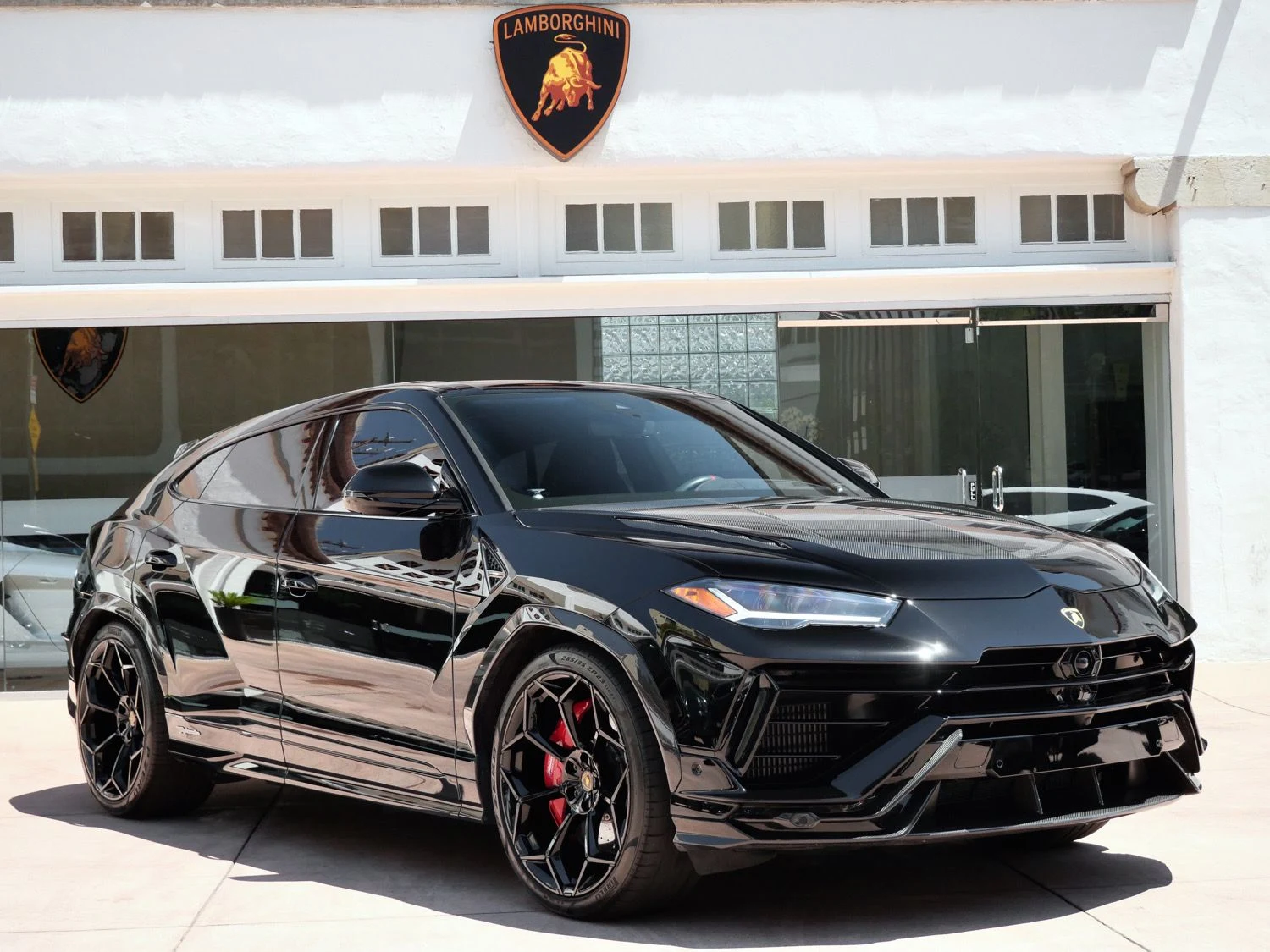 2024 Lamborghini Urus Performante for sale, front three-quarter view, Black