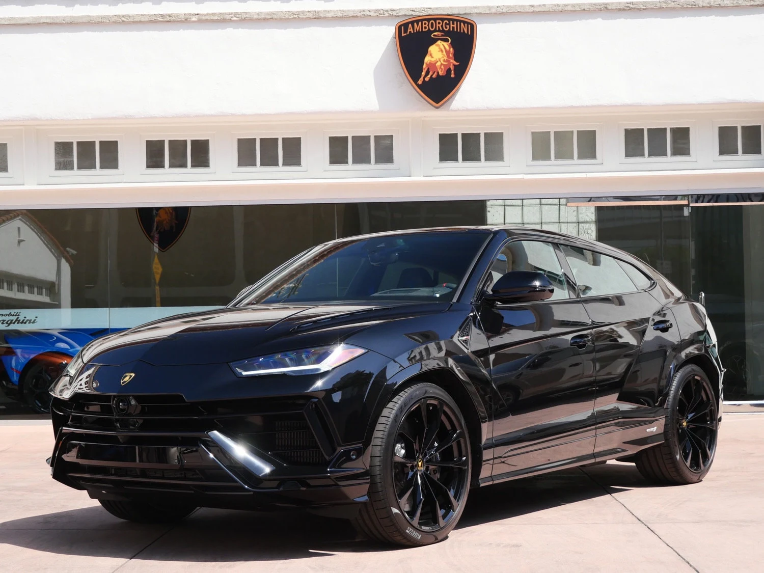2024 Lamborghini Urus S for sale, front three-quarter view, Black