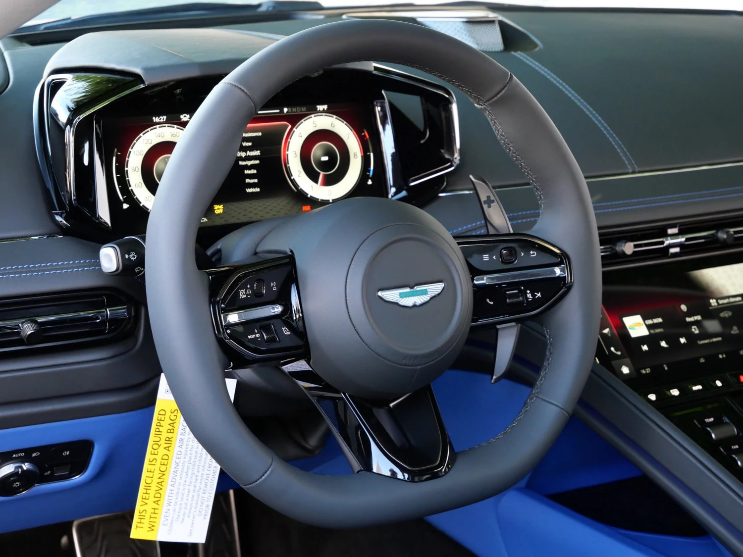 2026 Aston Martin DB12 S interior, Phantom Grey - Semi Aniline