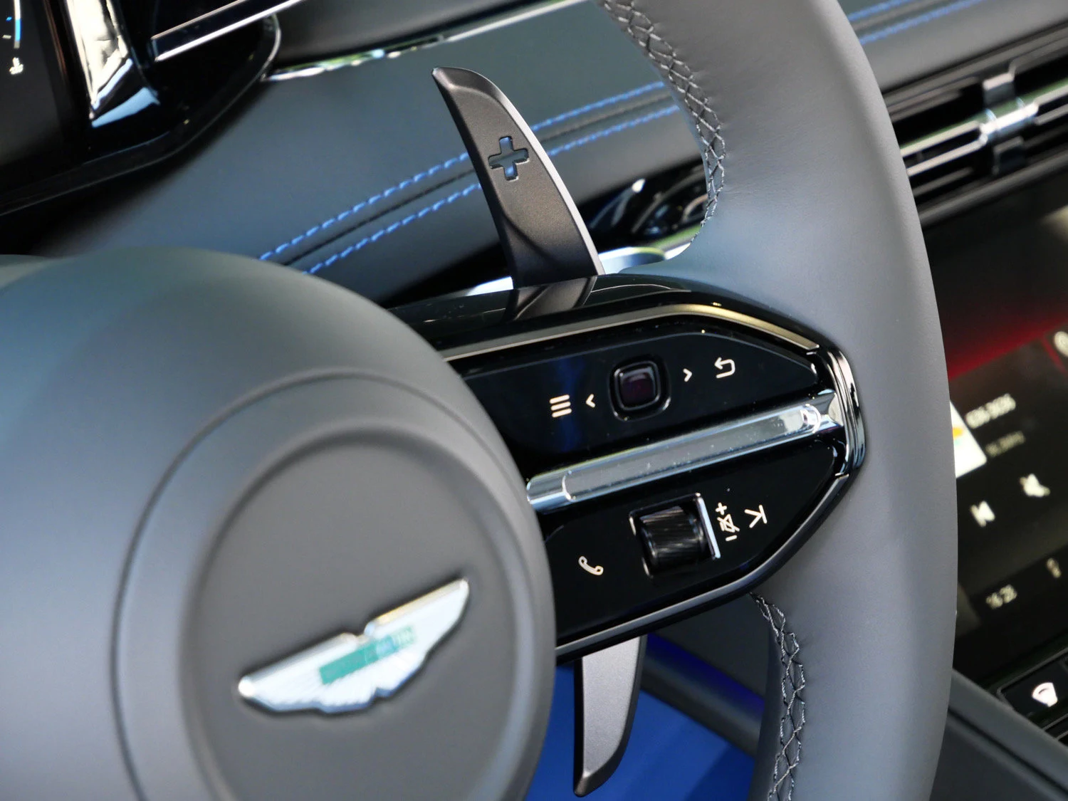 2026 Aston Martin DB12 S interior, Phantom Grey - Semi Aniline