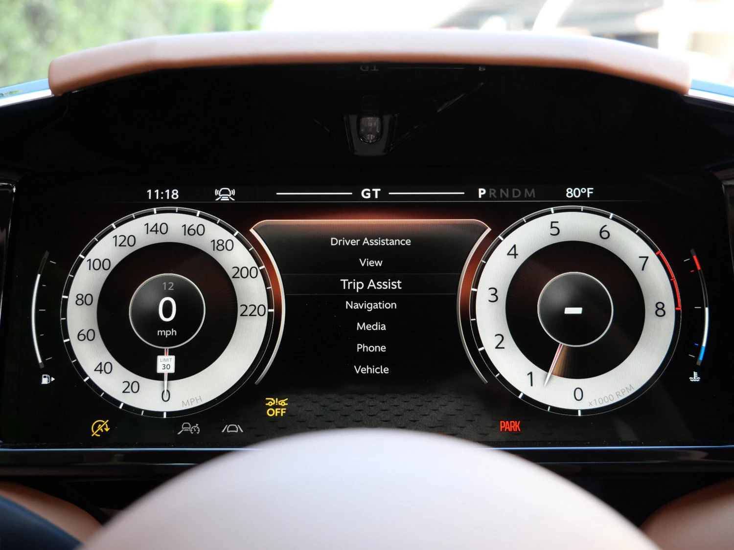 2026 Aston Martin DB12 S interior, Copper Tan Metallic - Semi Ani