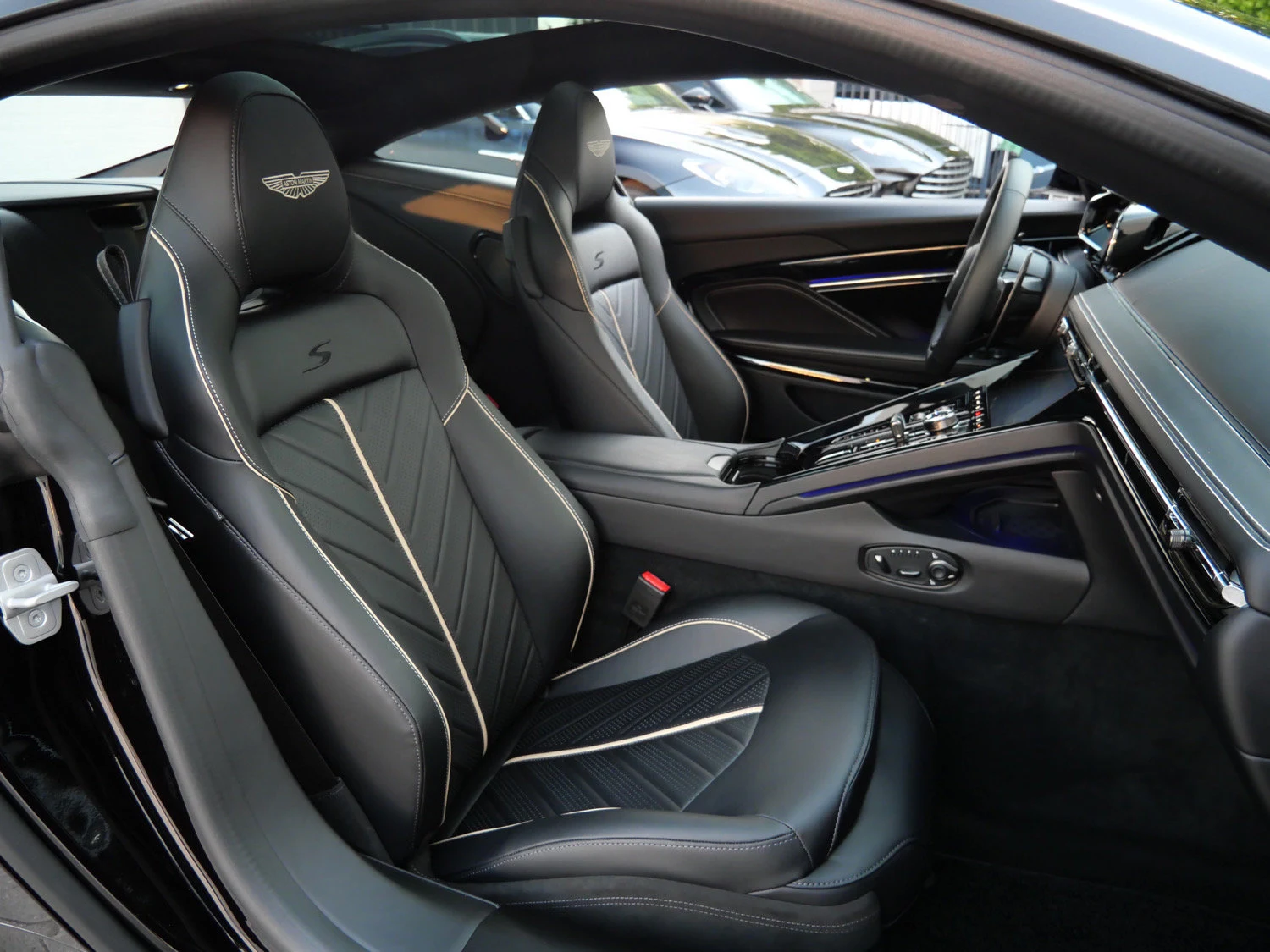 2026 Aston Martin DB12 S interior, seats, Onyx Black - Semi Aniline