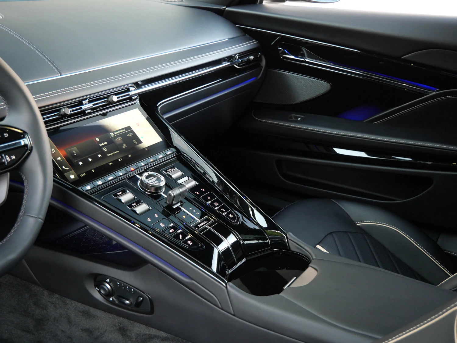 2026 Aston Martin DB12 S interior, Onyx Black - Semi Aniline