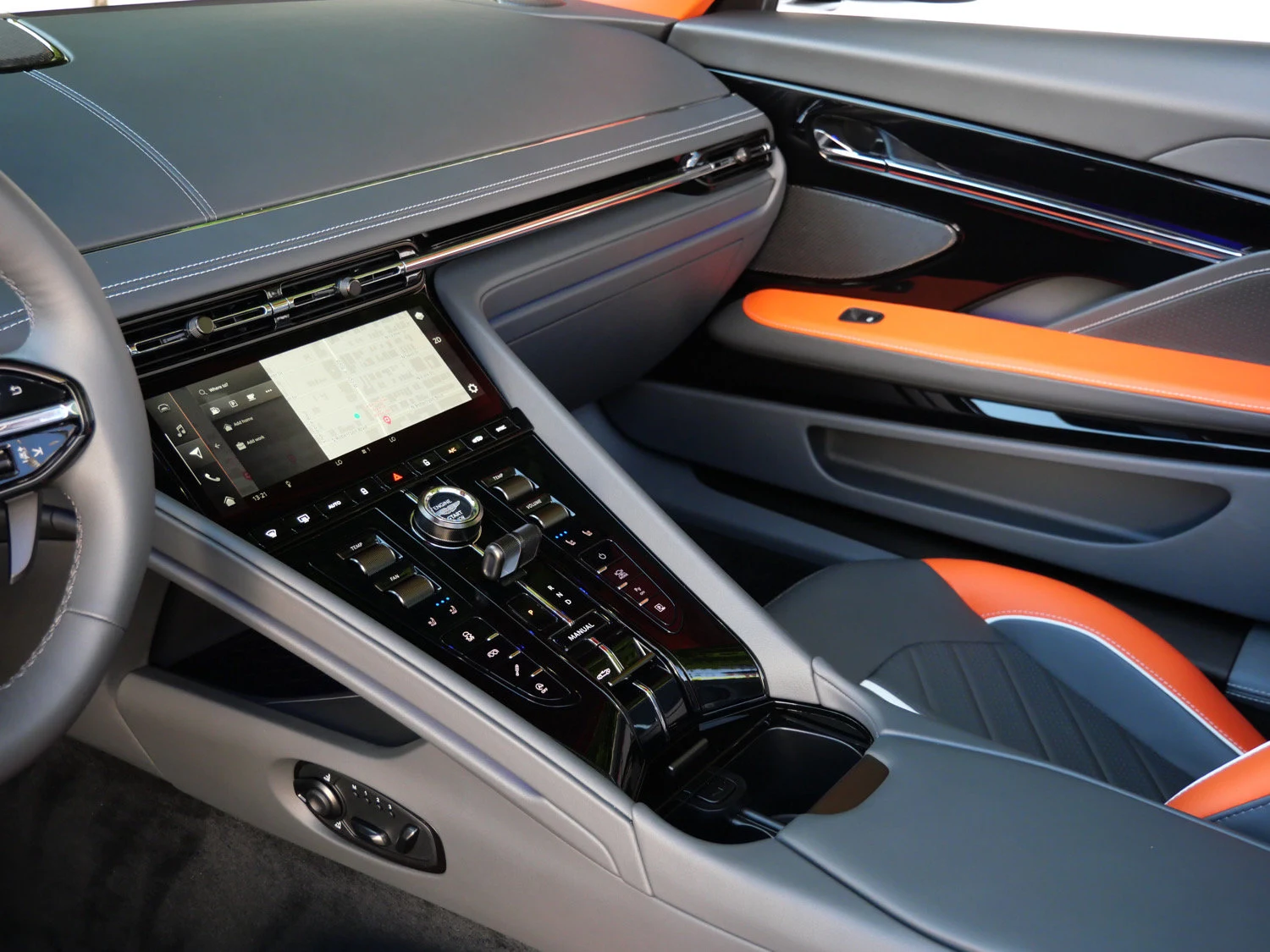 2026 Aston Martin DB12 S Volante interior, Titanium Grey - Semi Aniline