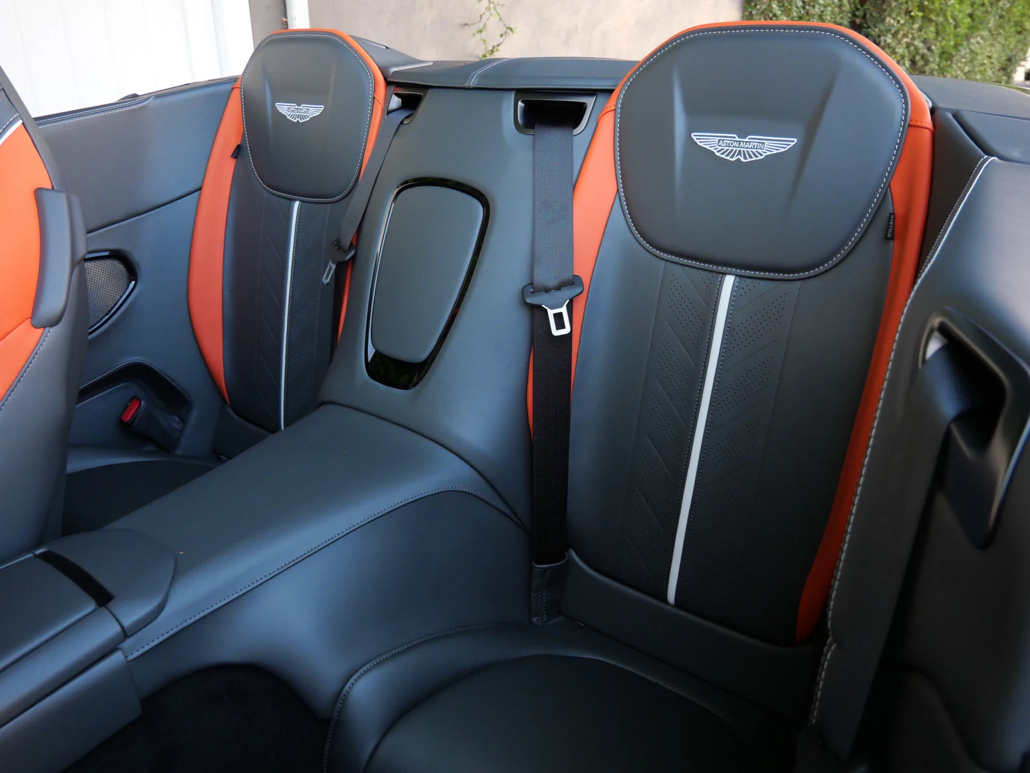 2026 Aston Martin DB12 S Volante interior, seats, Titanium Grey - Semi Aniline