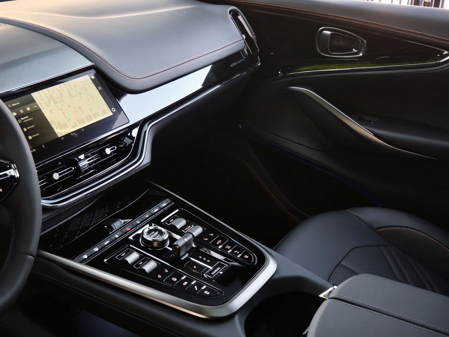 2026 Aston Martin DBX S interior, Onyx Black - Semi Aniline / On