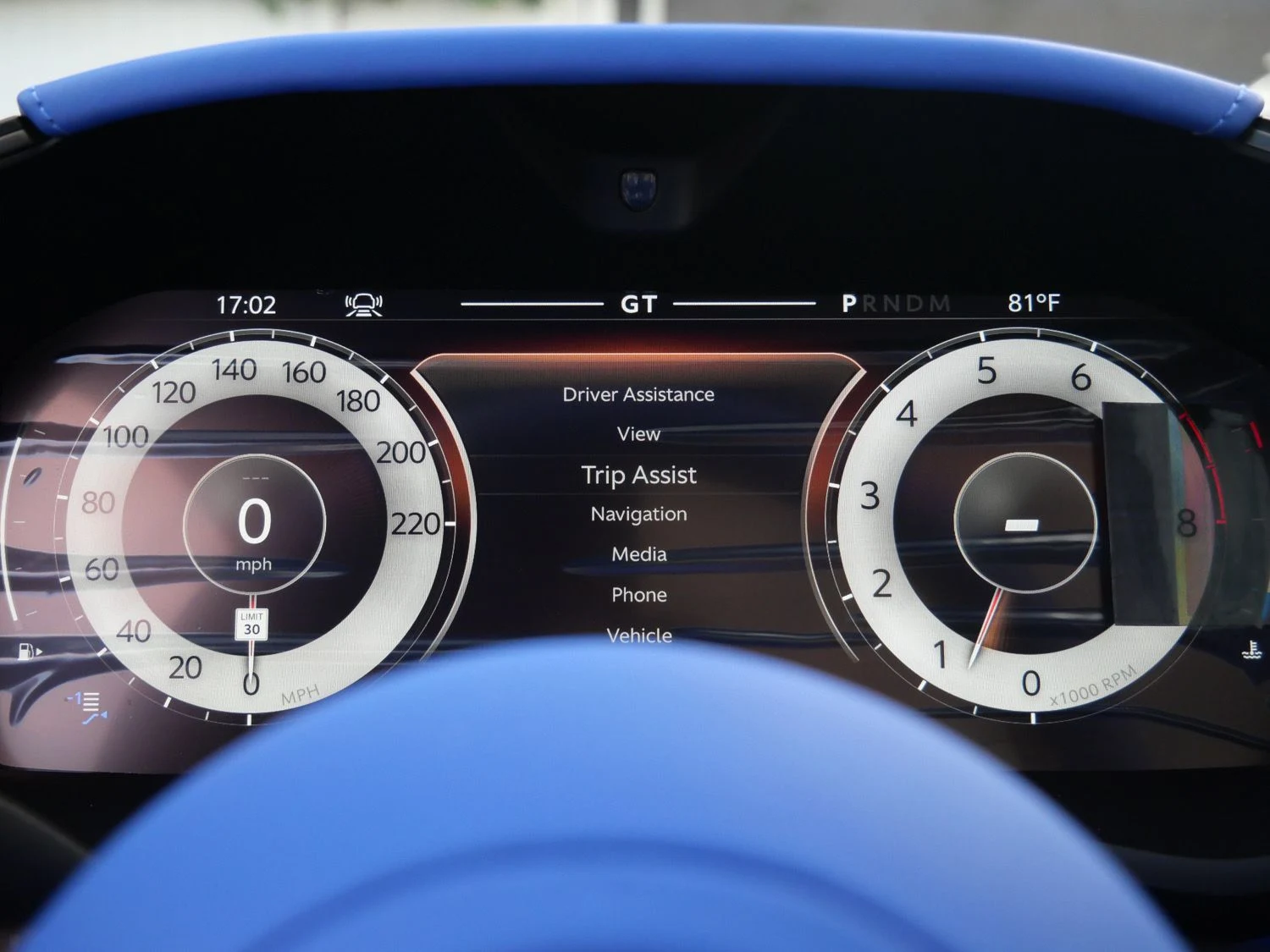 2026 Aston Martin DBX S interior, Cote D Azur Blue - Semi Aniline