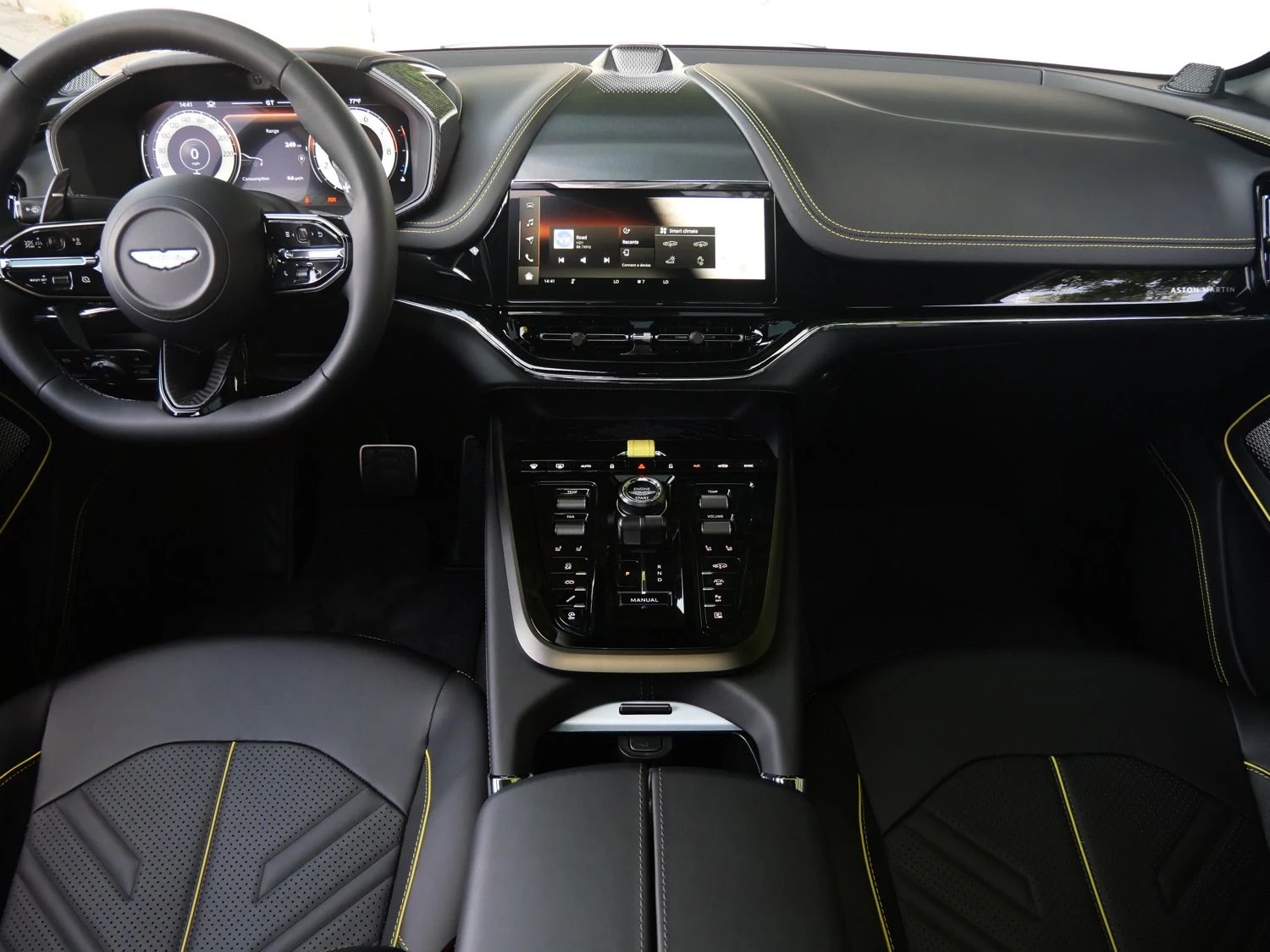 2026 Aston Martin DBX S interior, Onyx Black - Semi Aniline