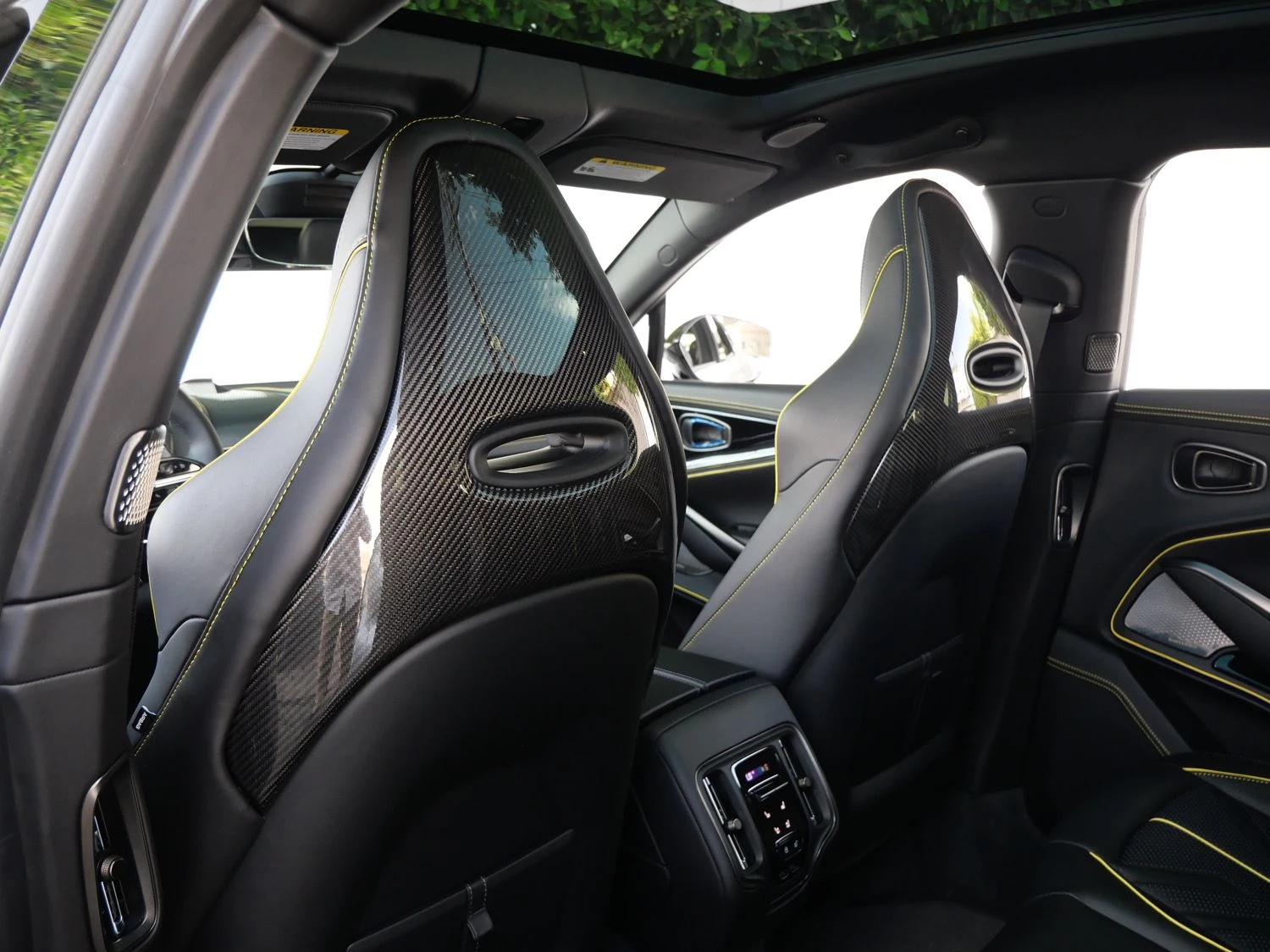 2026 Aston Martin DBX S interior, Onyx Black - Semi Aniline