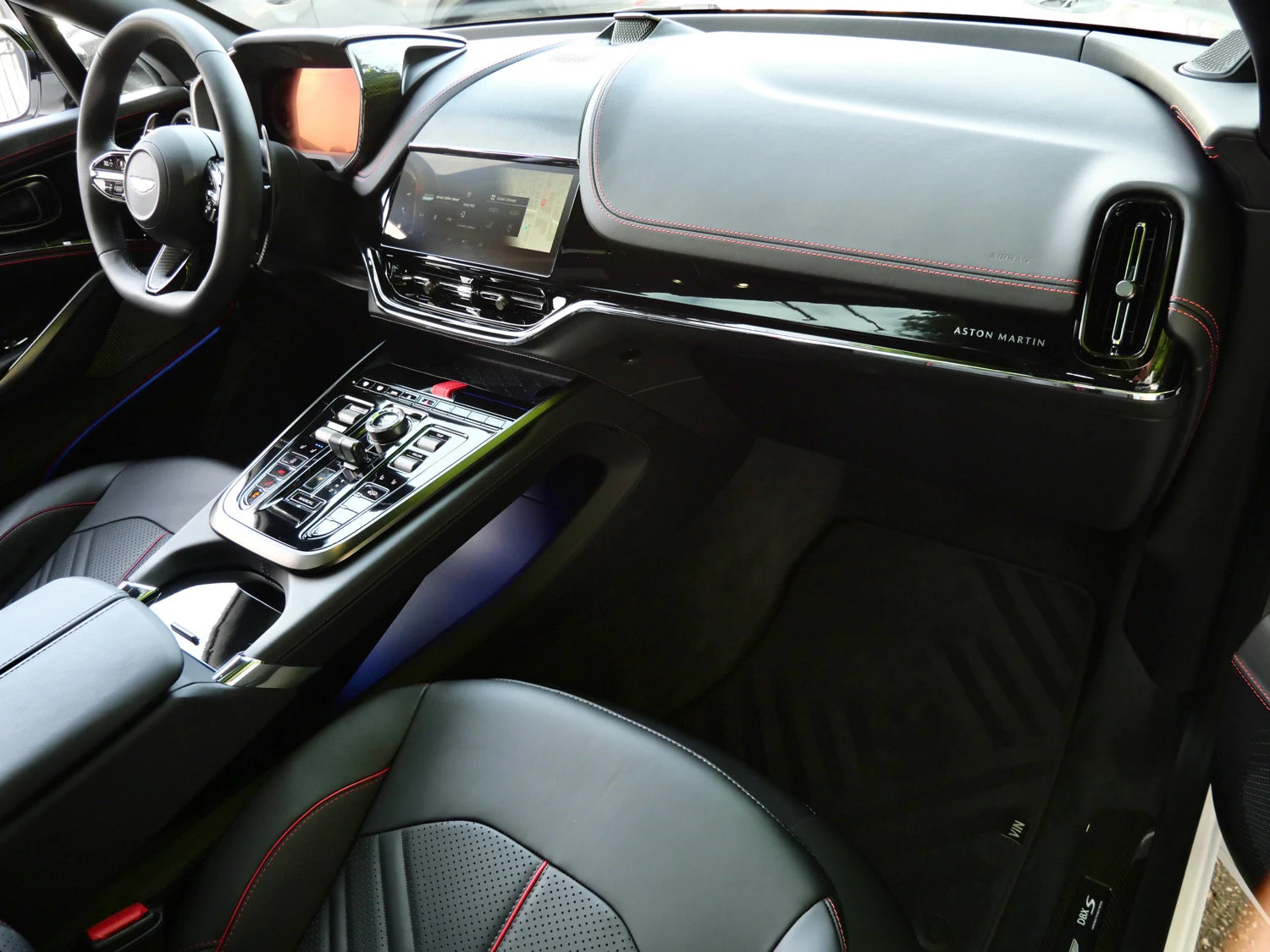 2026 Aston Martin DBX S interior, Onyx Black - Semi Aniline