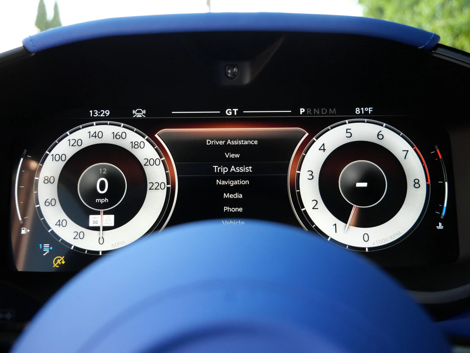 2026 Aston Martin DBX S interior, Cote D Azur Blue - Semi Aniline