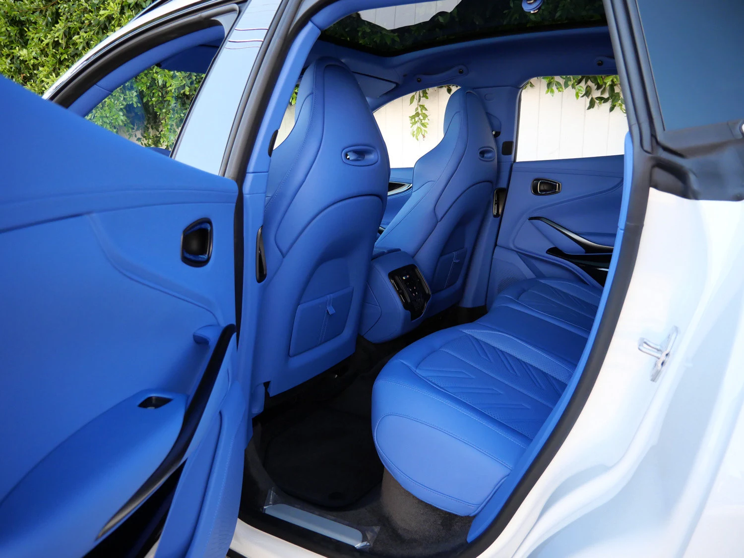 2026 Aston Martin DBX S interior, seats, Cote D Azur Blue - Semi Aniline