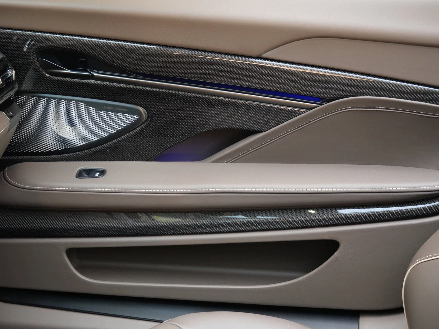 2026 Aston Martin Vanquish Volante interior, door panel, Bison Brown