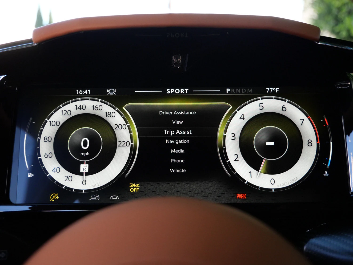 2026 Aston Martin Vantage S interior, Oxford Tan - Semi Aniline / Ox