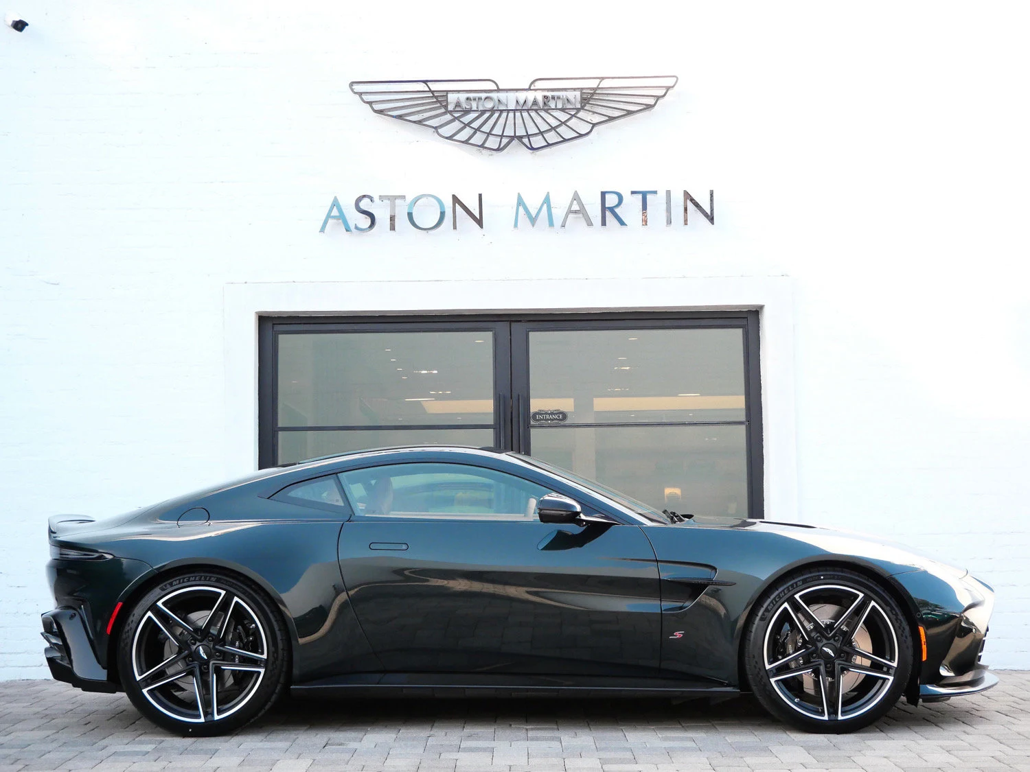 2026 Aston Martin Vantage S, side profile, Green