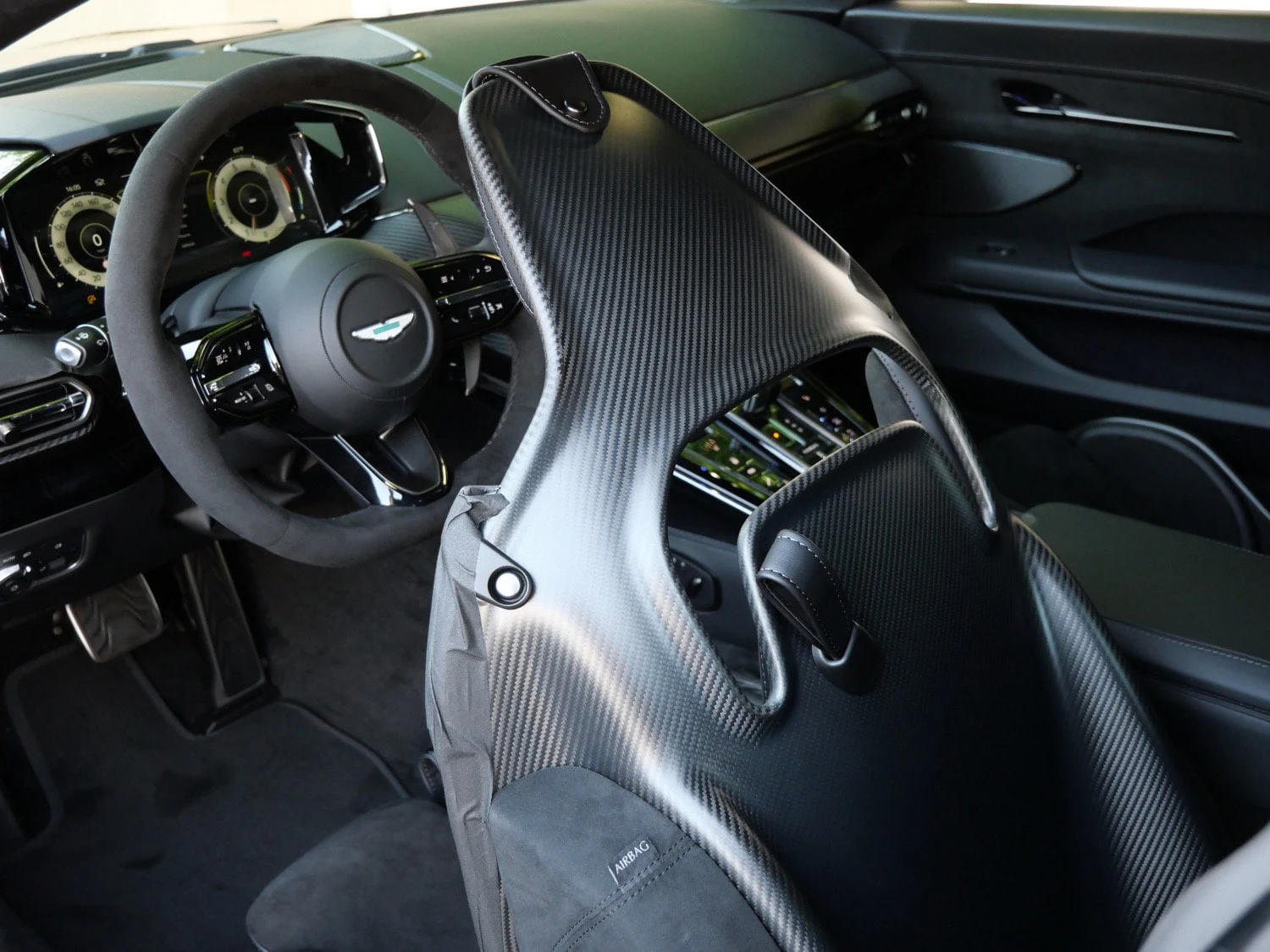 2026 Aston Martin Vantage S interior, Onyx Black Haircell