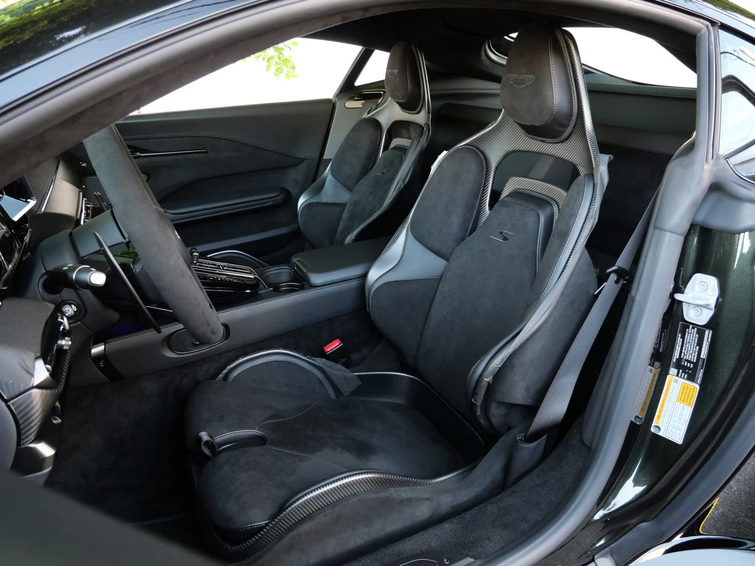 2026 Aston Martin Vantage S interior, seats, Onyx Black Haircell