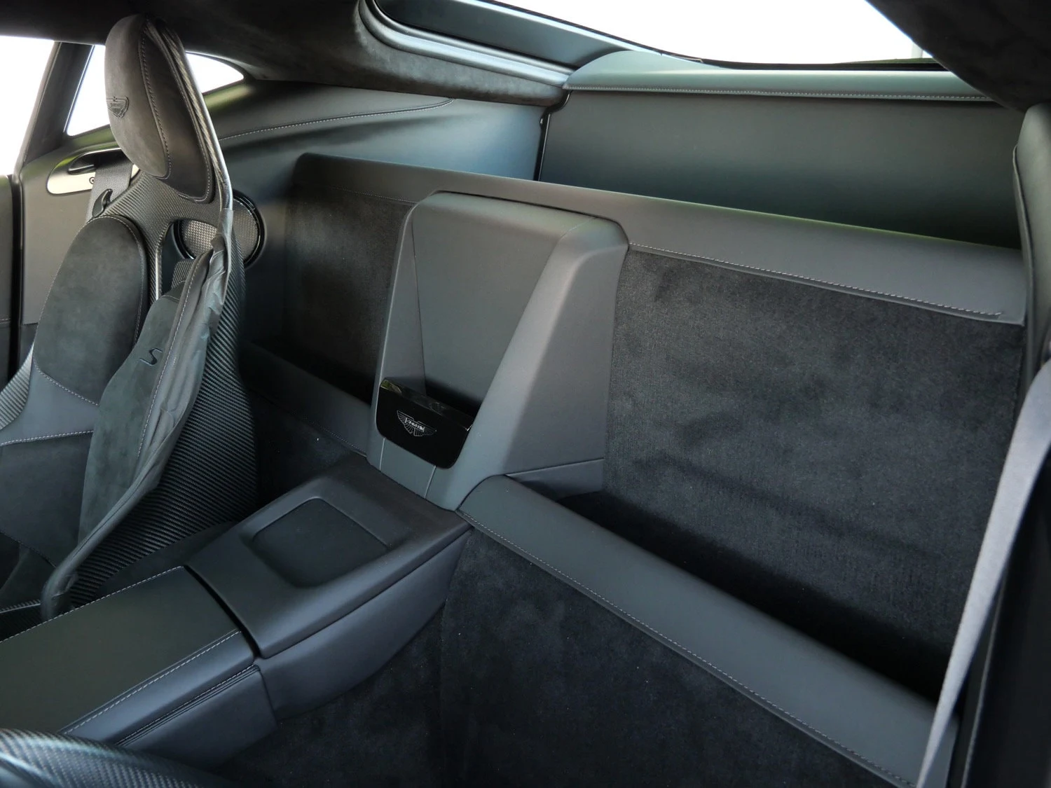 2026 Aston Martin Vantage S interior, door panel, Onyx Black Haircell
