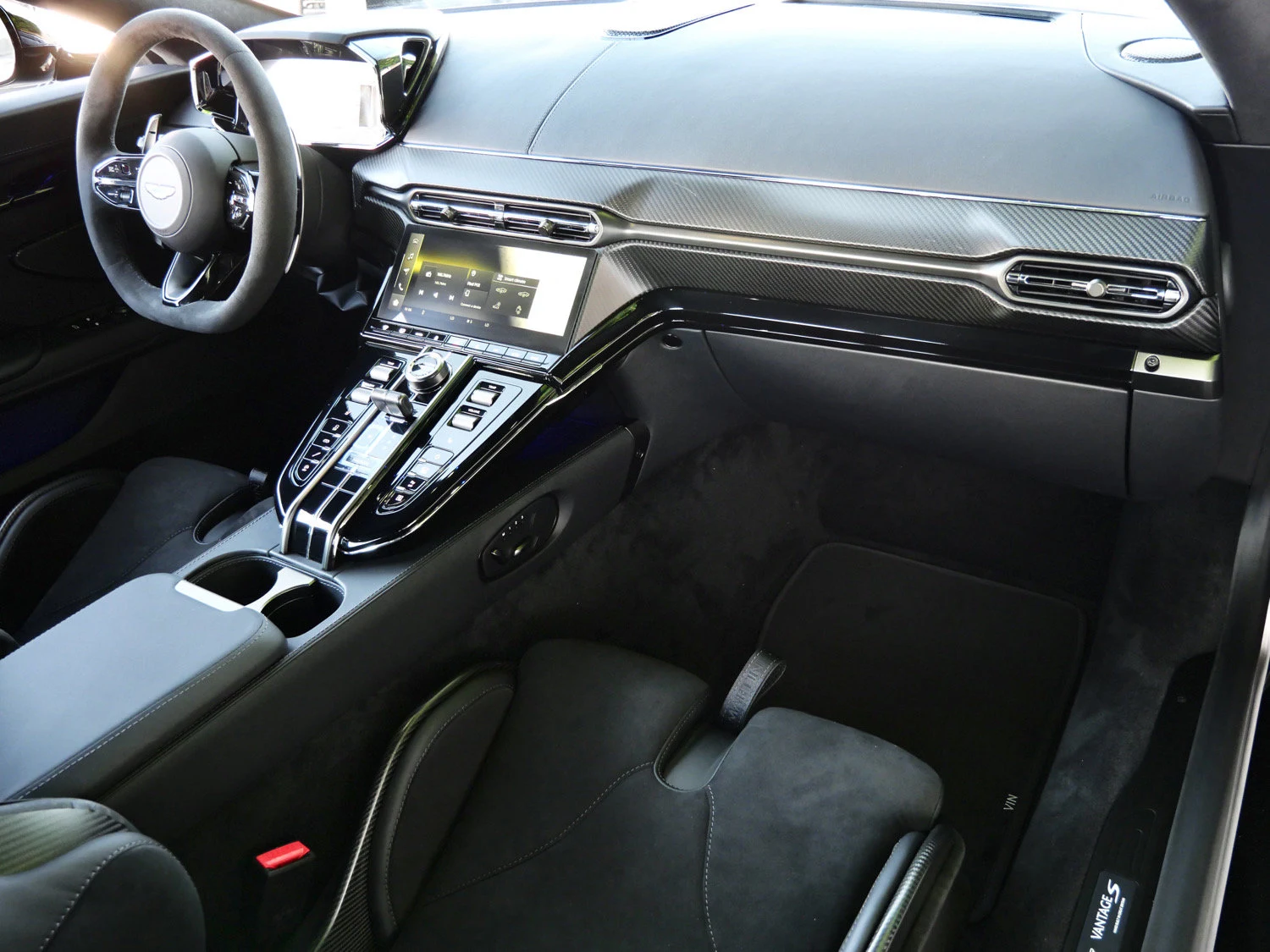 2026 Aston Martin Vantage S interior, Onyx Black Haircell