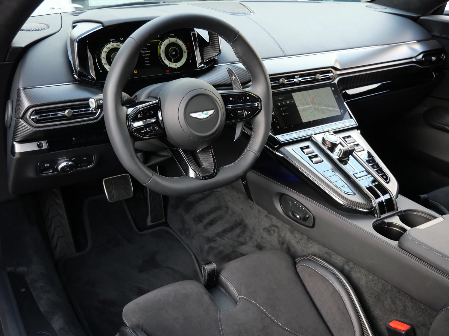 2026 Aston Martin Vantage S interior, dashboard, Onyx Black