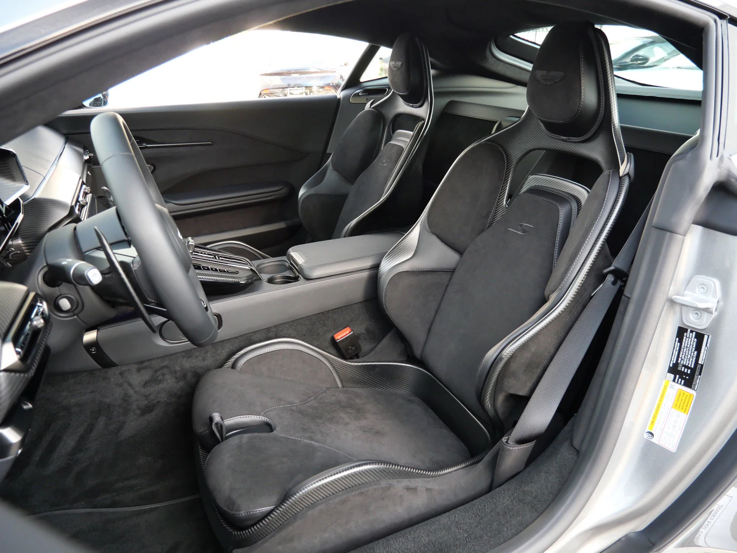 2026 Aston Martin Vantage S interior, seats, Onyx Black