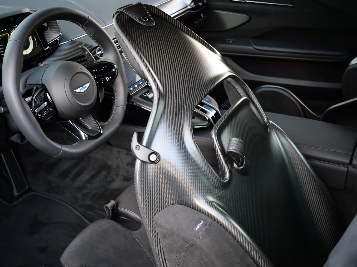 2026 Aston Martin Vantage S interior, Onyx Black