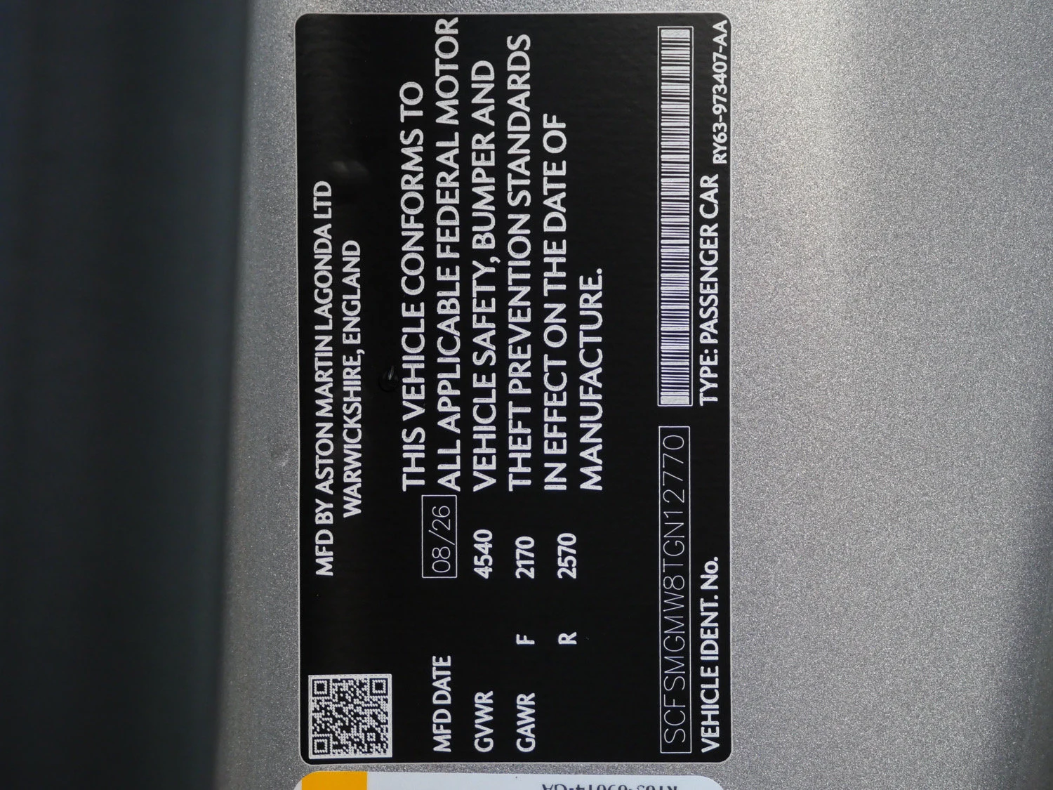 2026 Aston Martin Vantage S for sale, photo 26 of 26