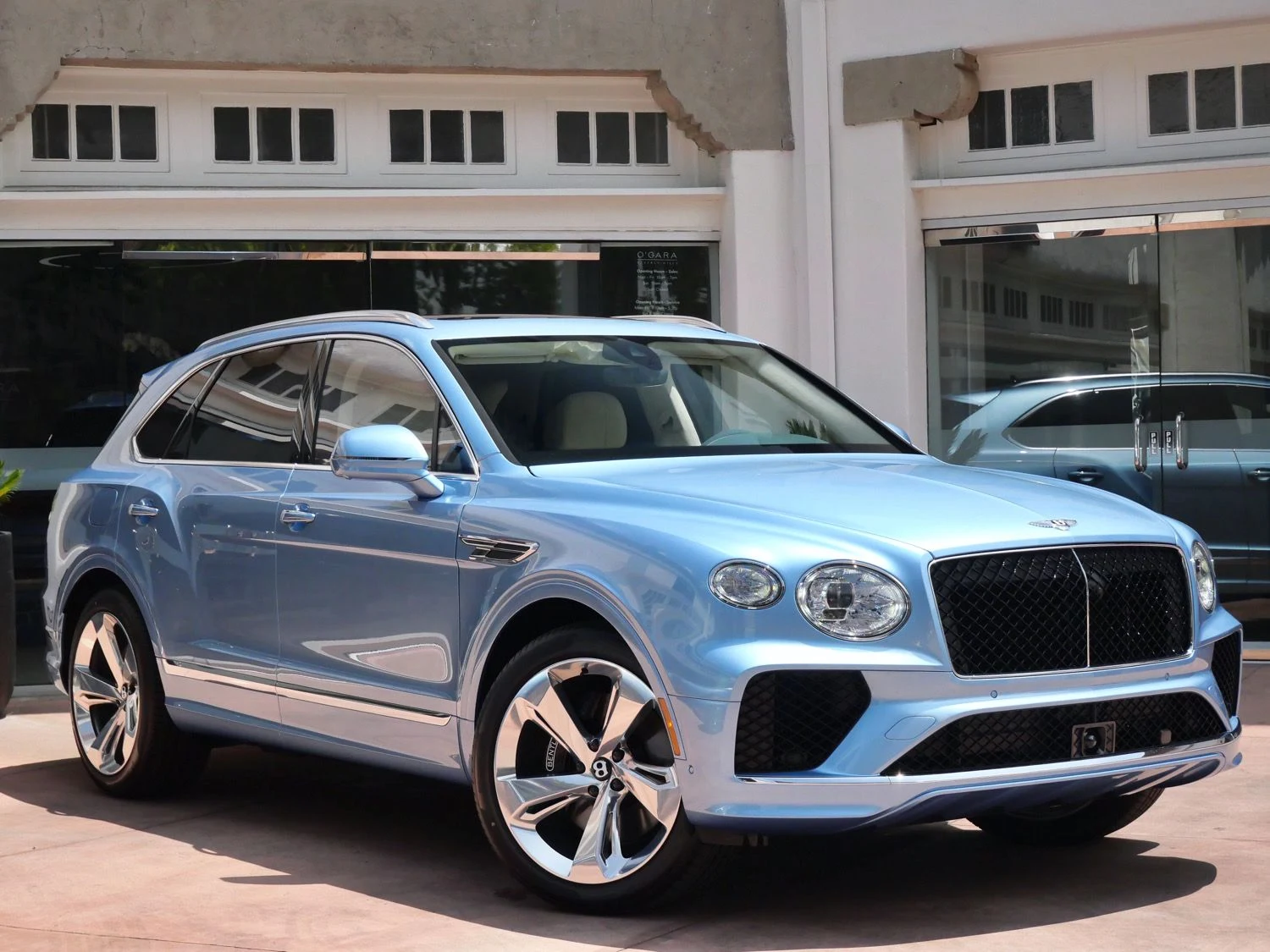 2026 Bentley Bentayga V8 for sale, front three-quarter view, Silver