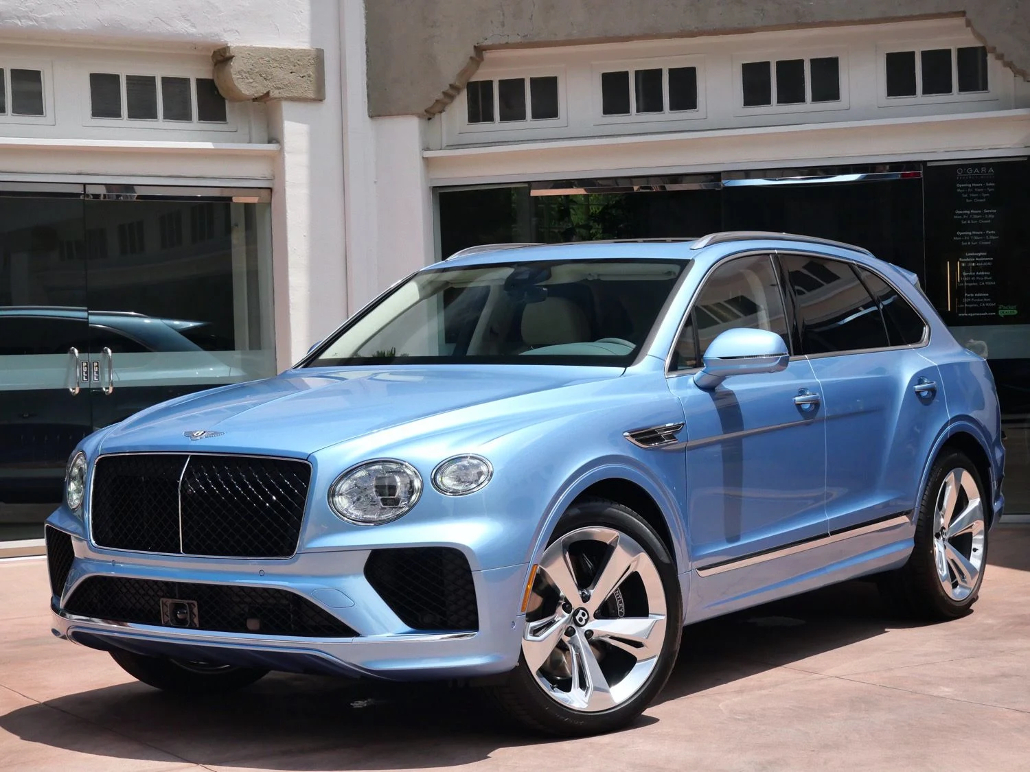 2026 Bentley Bentayga V8 for sale, front three-quarter view, Silver