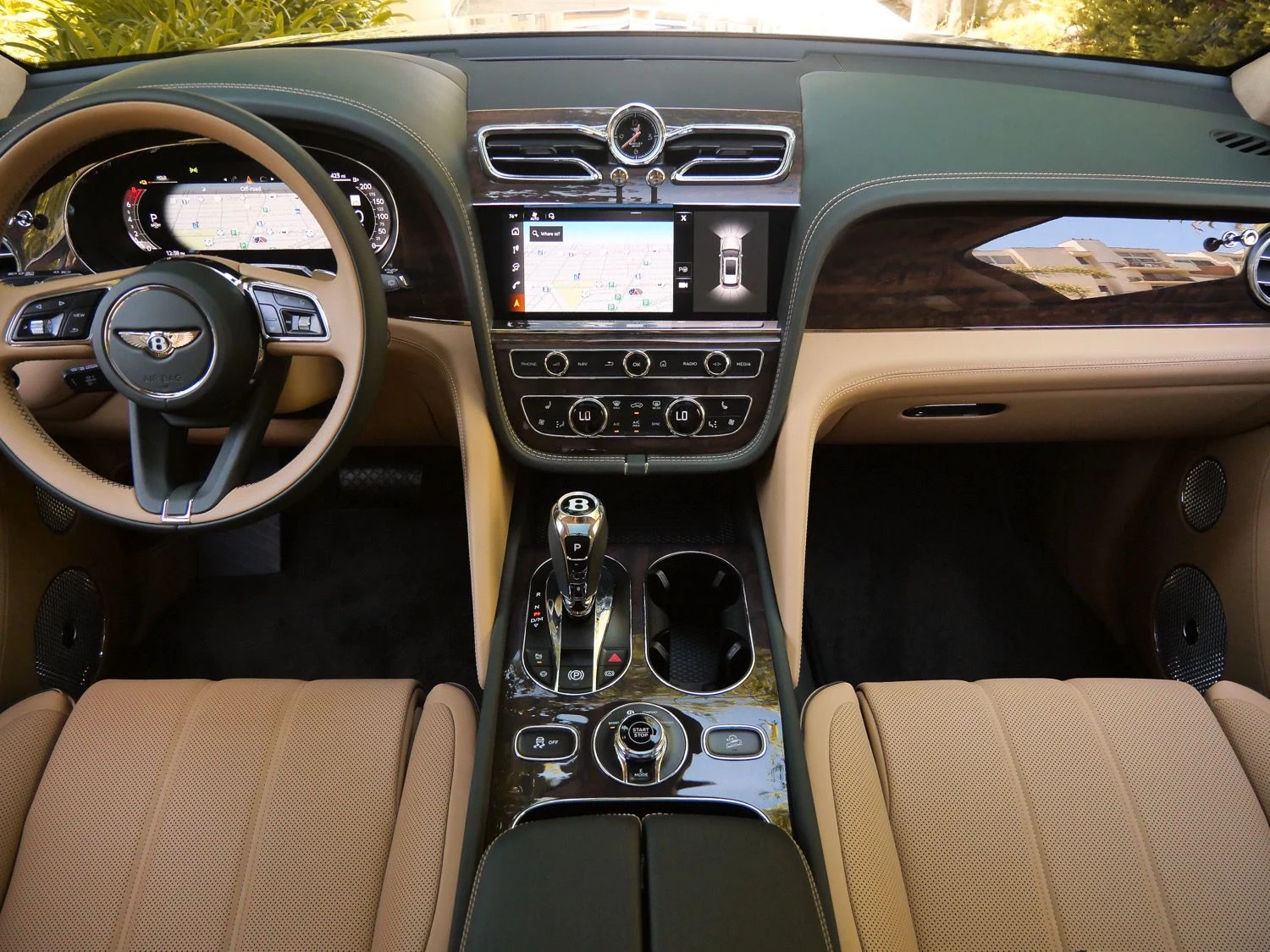 2026 Bentley Bentayga Hybrid interior, dashboard, Camel