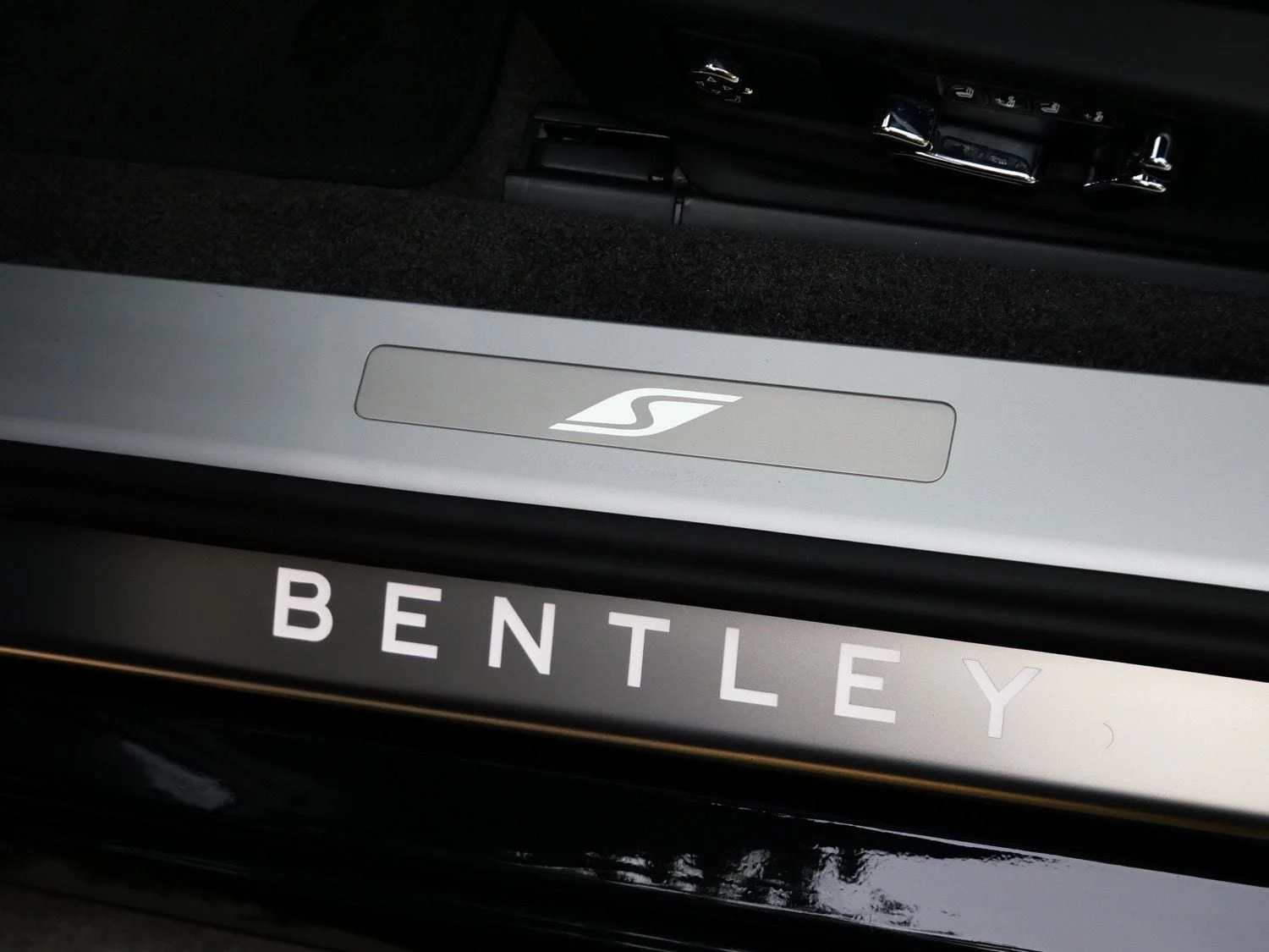 2026 Bentley Continental GT S interior, door sill, Hotspur