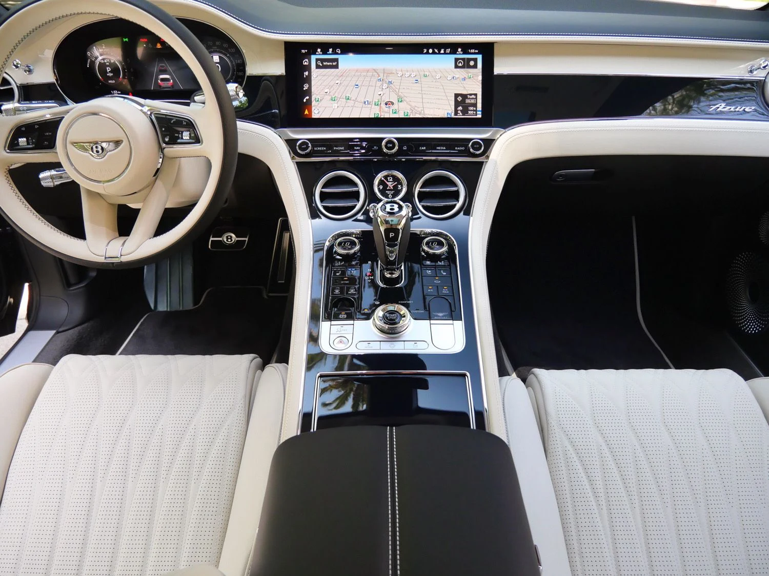 2026 Bentley Continental GT Azure interior, dashboard, Linen