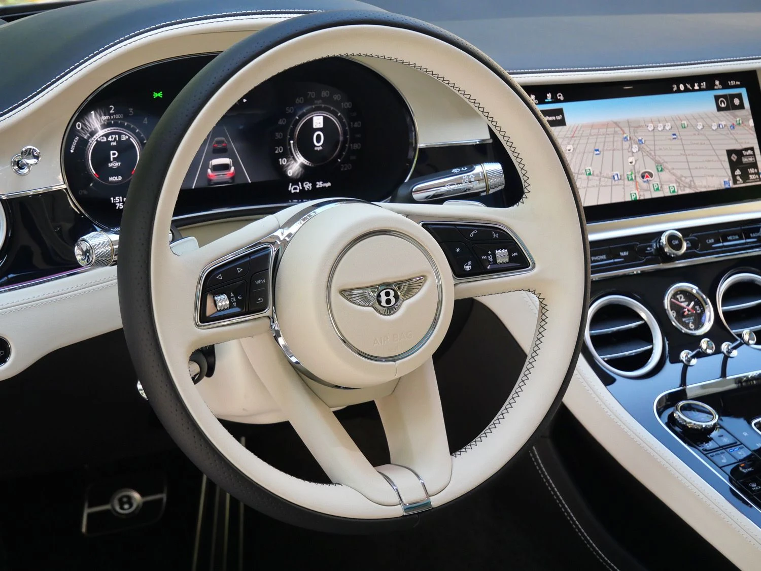 2026 Bentley Continental GT Azure interior, Linen