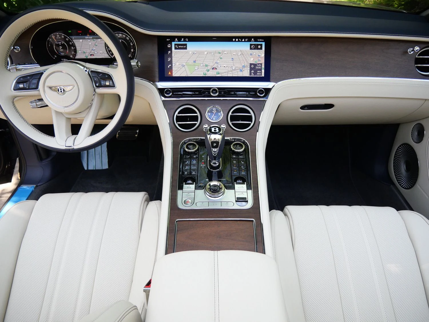 2026 Bentley Continental GTC interior, dashboard, Linen