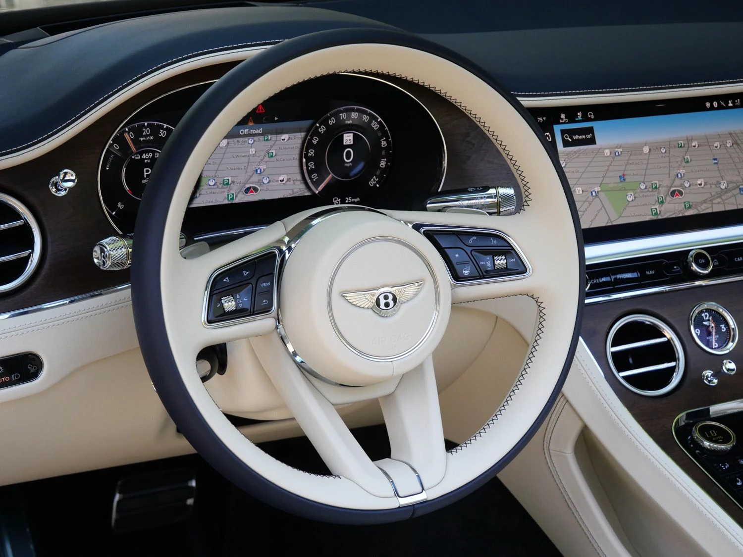 2026 Bentley Continental GTC interior, Linen