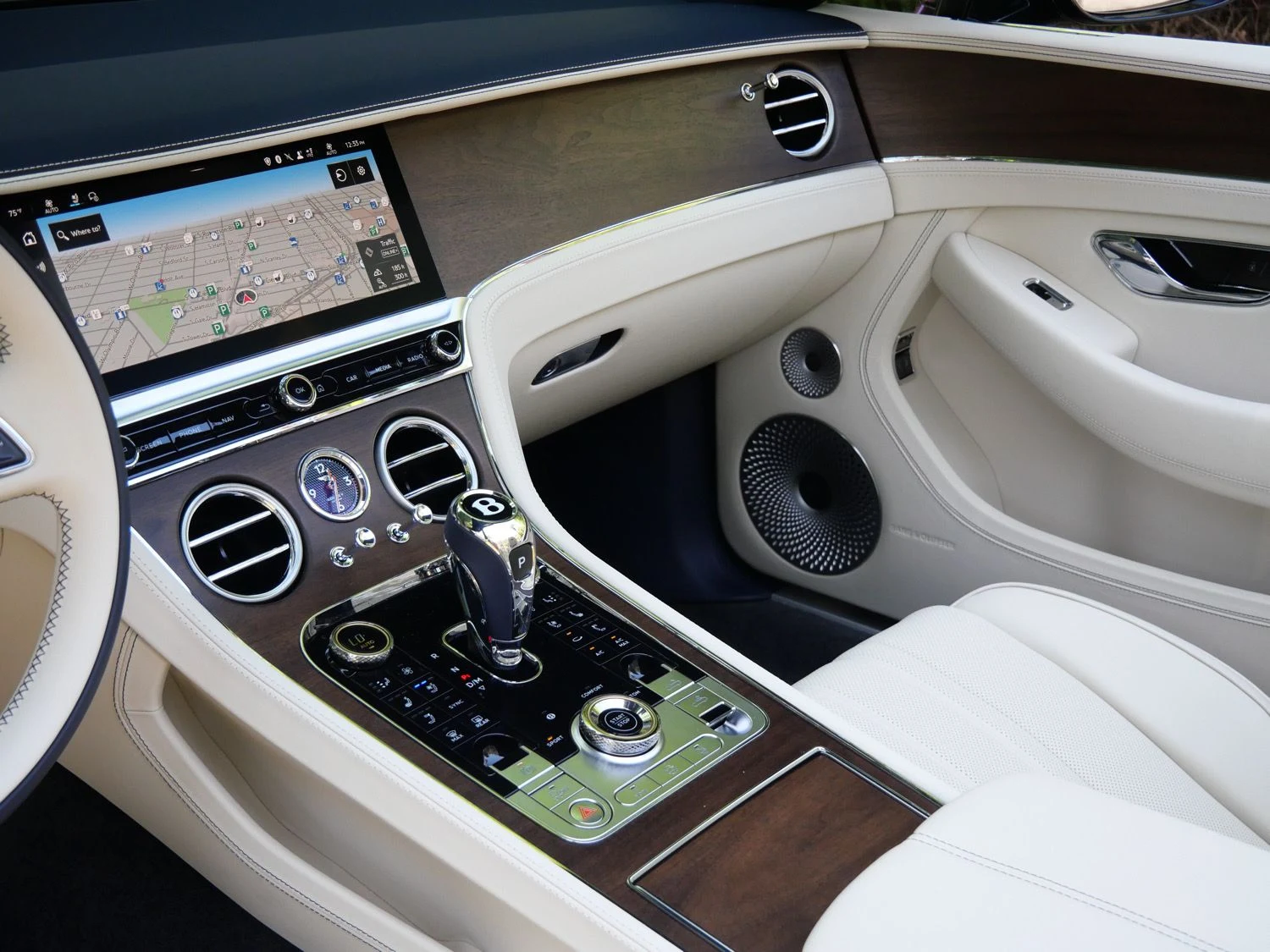 2026 Bentley Continental GTC interior, dashboard, Linen