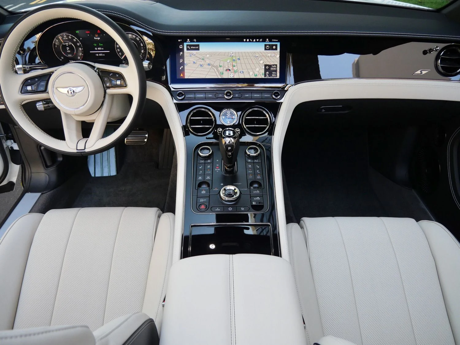 2026 Bentley Continental GTC S interior, dashboard, Linen