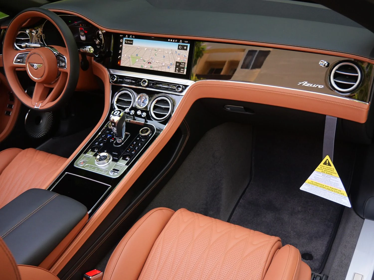 2026 Bentley Continental GTC Azure interior, dashboard, Saddle