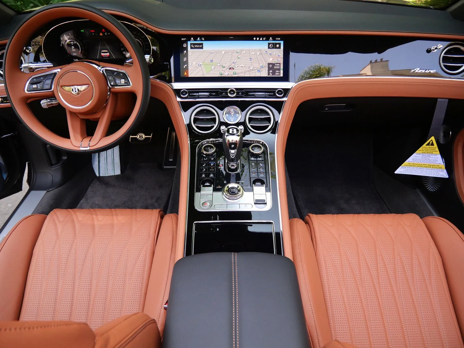 2026 Bentley Continental GTC Azure interior, dashboard, Saddle