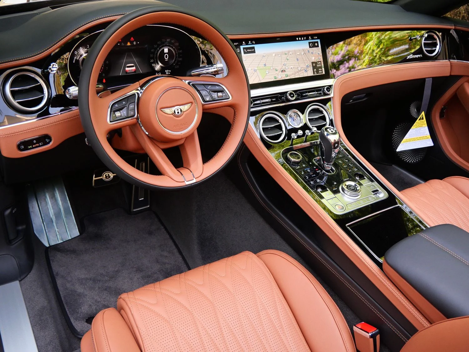2026 Bentley Continental GTC Azure interior, dashboard, Saddle