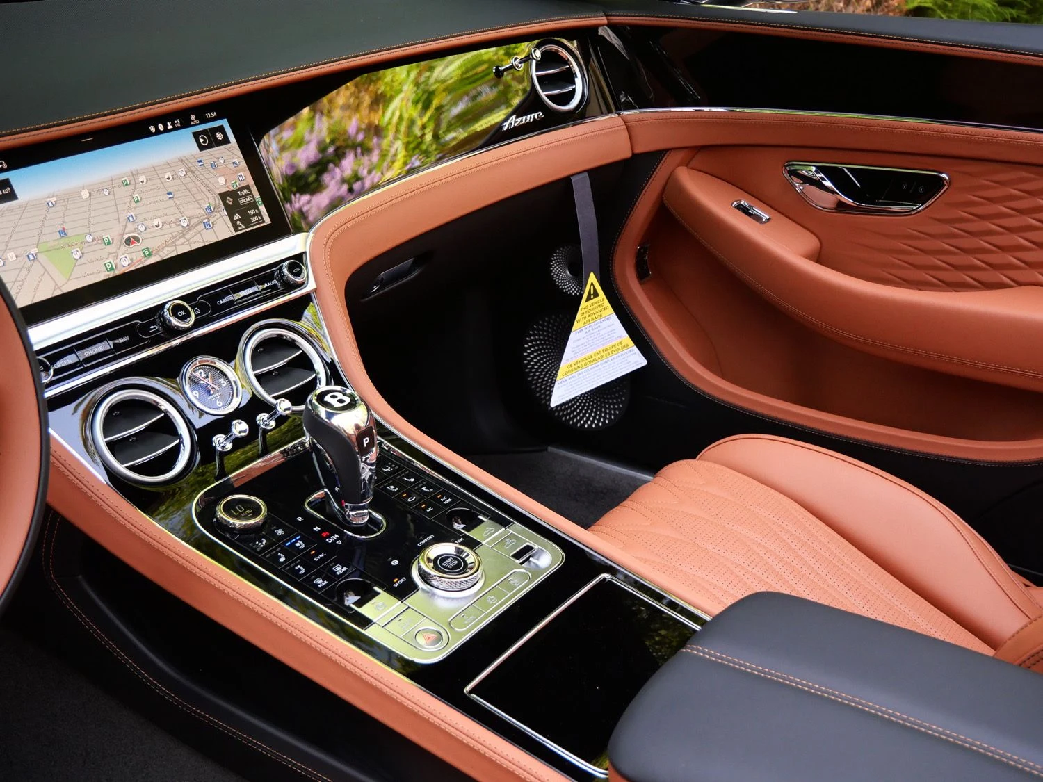 2026 Bentley Continental GTC Azure interior, Saddle